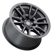 Load image into Gallery viewer, ICON Vector 6 17x8.5 6x135 6mm Offset 5in BS 87.1mm Bore Satin Black Wheel ICON ICO2417856350SB