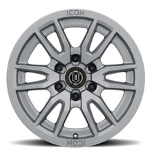 Load image into Gallery viewer, ICON Vector 6 17x8.5 6x5.5 0mm Offset 4.75in BS 106.1mm Bore Titanium Wheel ICON ICO2417858347TT