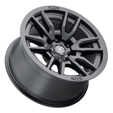 Load image into Gallery viewer, ICON Vector 6 17x8.5 6x5.5 25mm Offset 5.75in BS 95.1mm Bore Satin Black Wheel ICON ICO2417859057SB