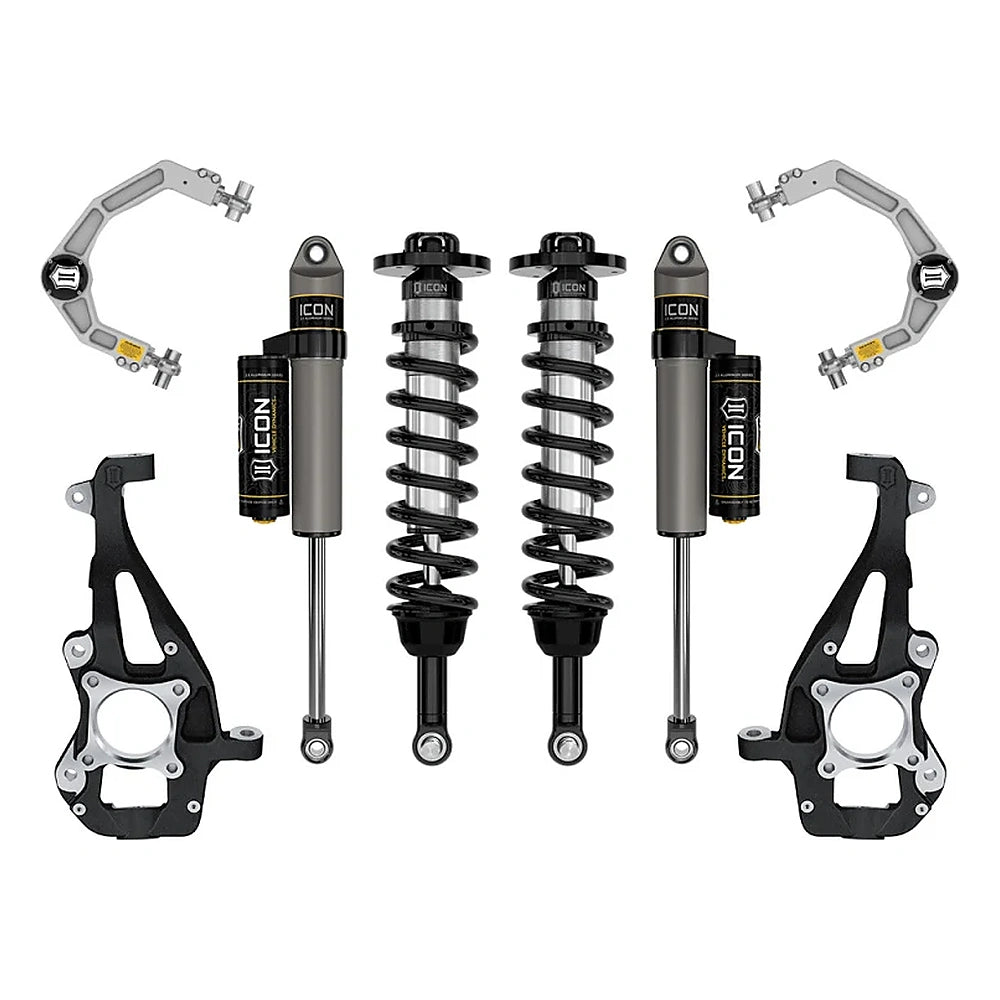 ICON K93142 Stage 2 suspension system with billet upper control arms