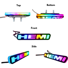 Load image into Gallery viewer, -Hemi LED Badge: (Multicolor)-Illuminated LED Emblems-RGB Halo Kits