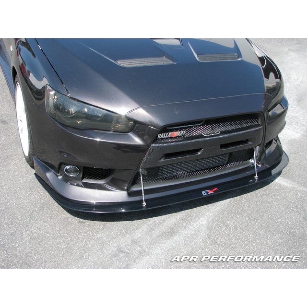 -APR Performance Mitsubishi Evolution X with OEM lip Front Wind Splitter 2008-2016