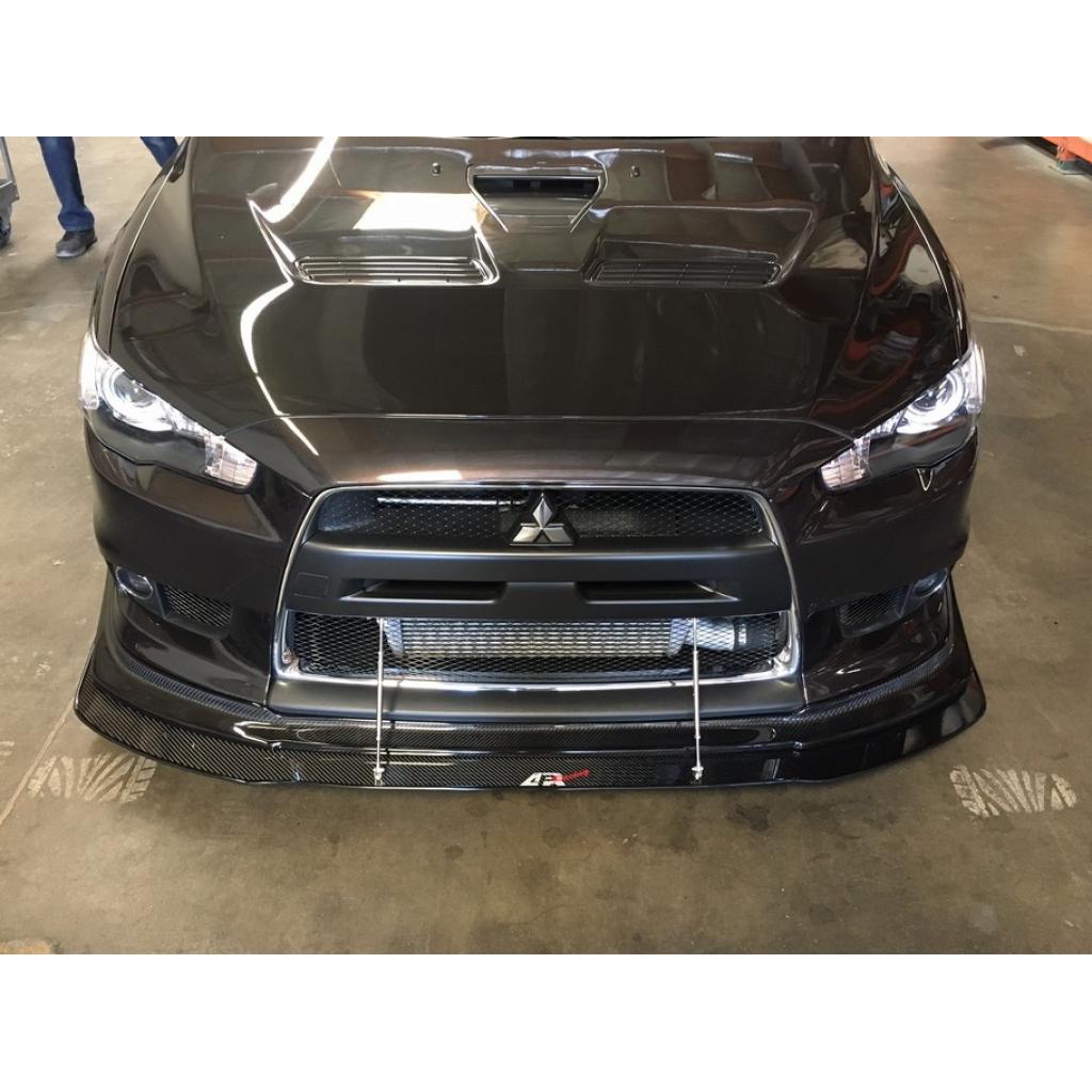 -Mitsubishi Evolution X with APR Lip Front Wind Splitter 2008-2016