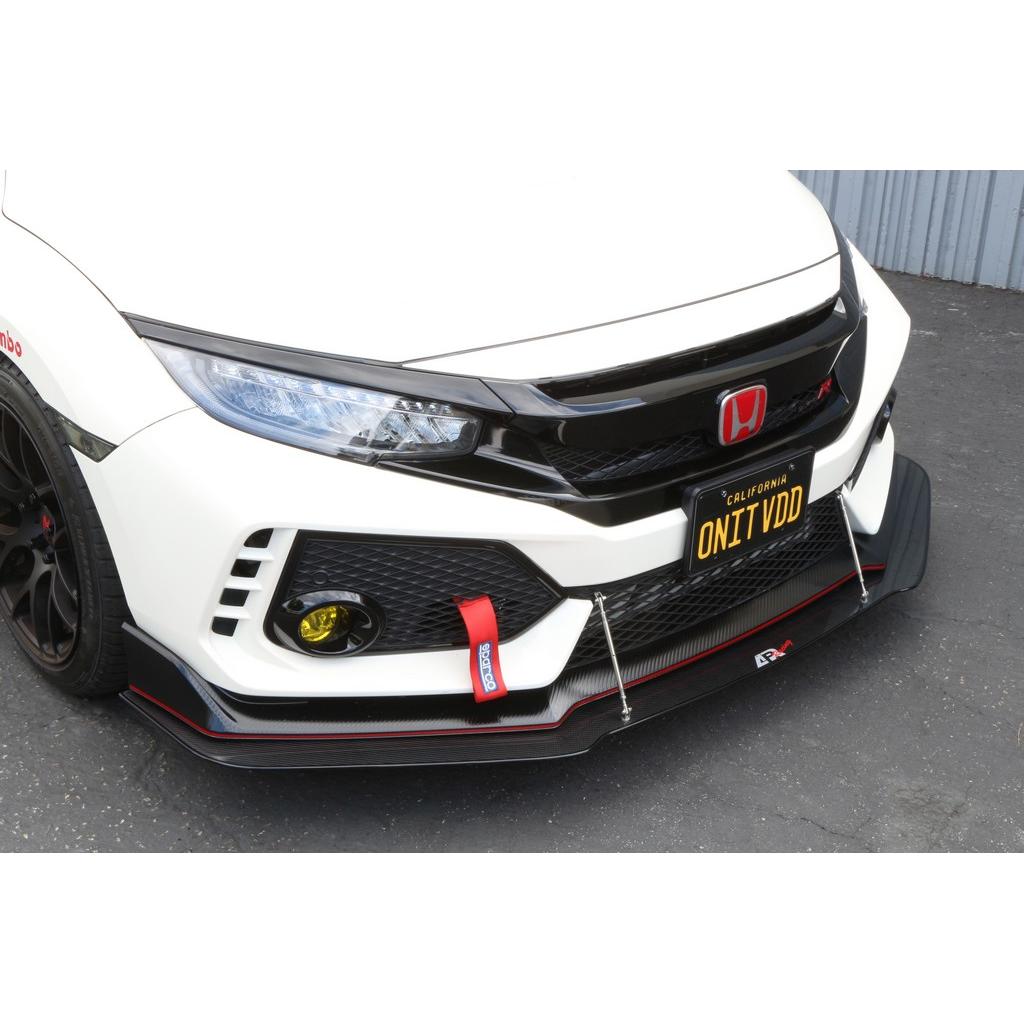 -APR Performance Honda FK8 Civic Type R with OEM Lip Front Wind Splitter 2017-2021