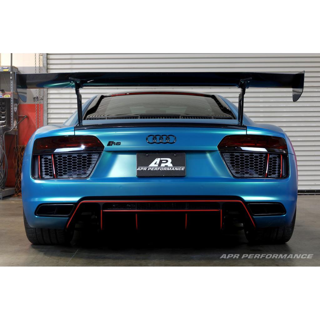 -APR Performance Audi R8 GTC-500 Adjustable Wing, with Carbon Fiber Active Spoiler Panel Replacement 2016-2022