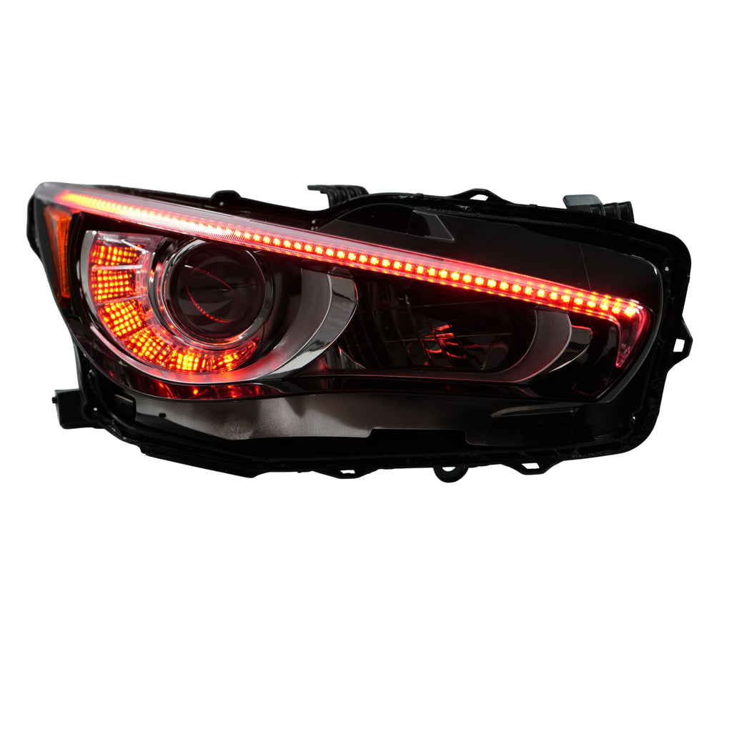 RGB Halo Kits Infiniti Q50 Multicolor Flow DRL Boards (2014-2024)