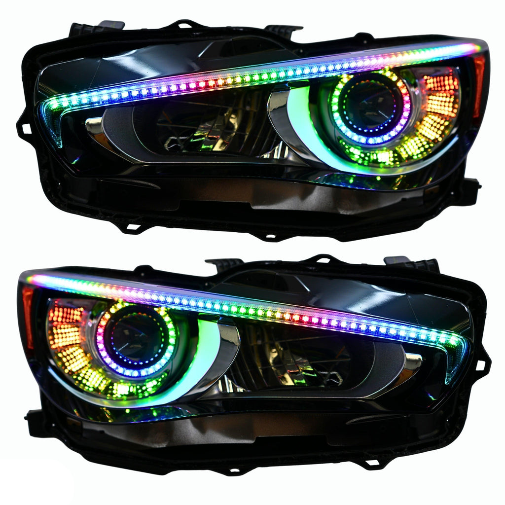 RGB Halo Kits Infiniti Q50 Multicolor Flow DRL Boards (2014-2024)