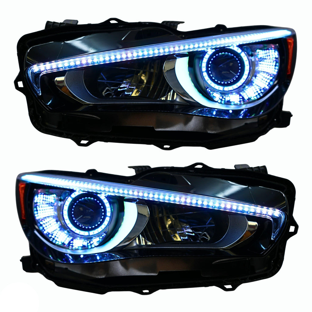 RGB Halo Kits Infiniti Q50 Multicolor Flow DRL Boards (2014-2024)