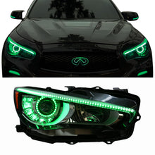 Load image into Gallery viewer, RGB Halo Kits Infiniti Q50 Multicolor Flow DRL Boards (2014-2024)