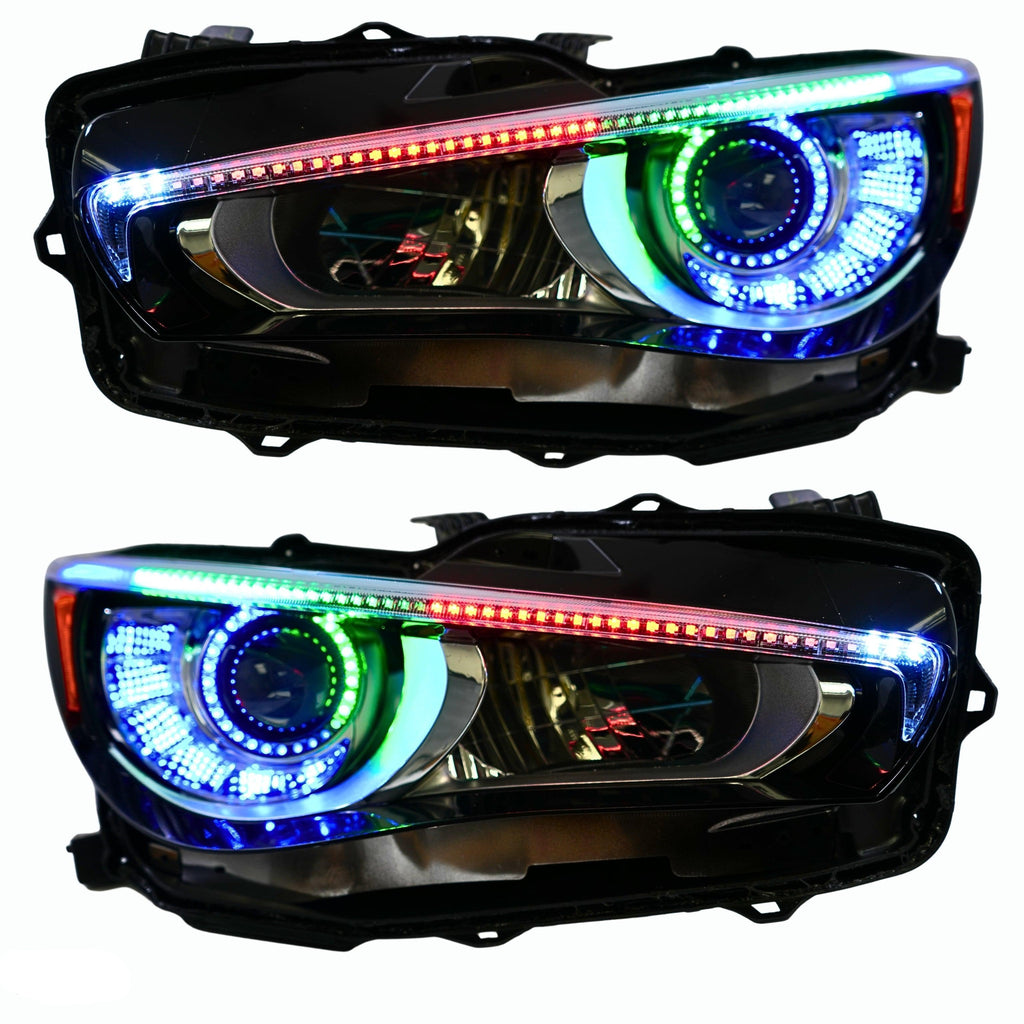 RGB Halo Kits Infiniti Q50 Multicolor Flow DRL Boards (2014-2024)