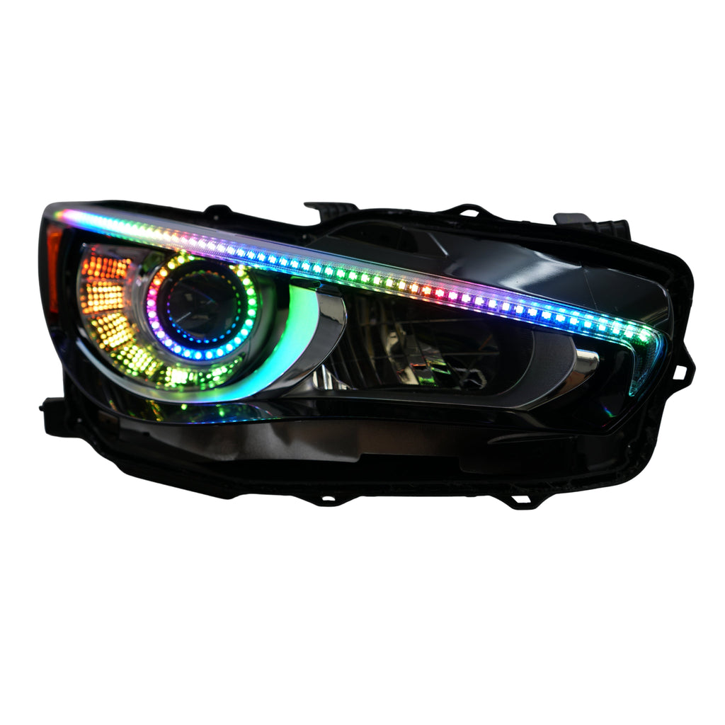 RGB Halo Kits F5 | B14 | A20 | P2 - BX1 Infiniti Q50 Multicolor Flow DRL Boards (2014-2024)