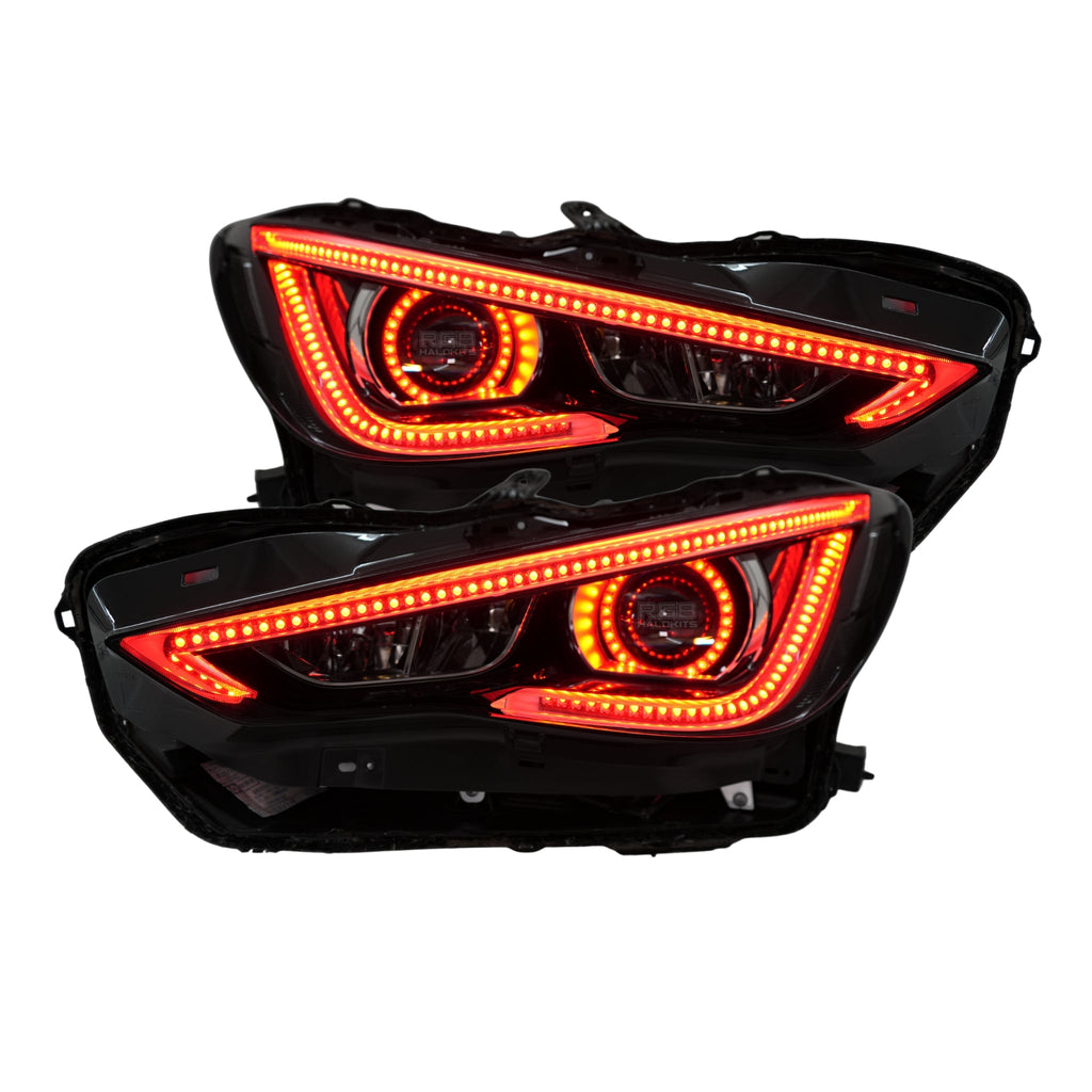 RGB Halo Kits Infiniti Q60 DRL Boards (Multicolor Flow) 2016-2022