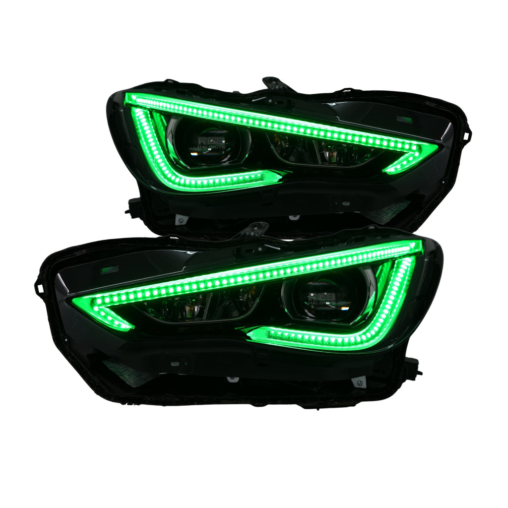 RGB Halo Kits Infiniti Q60 DRL Boards (Multicolor Flow) 2016-2022