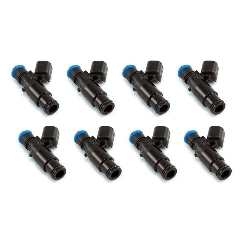 Injector Dynamics 1340cc Injector - 48mm Length - 14mm Top - 14mm Black Bottom Adaptor (Set of 8) - Black Ops Auto Works