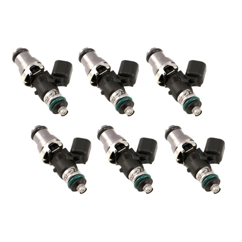 Injector Dynamics 1340cc Injectors - 48mm Length - 14mm Grey Top - 14mm Lower O-Ring (Set of 6) - Black Ops Auto Works