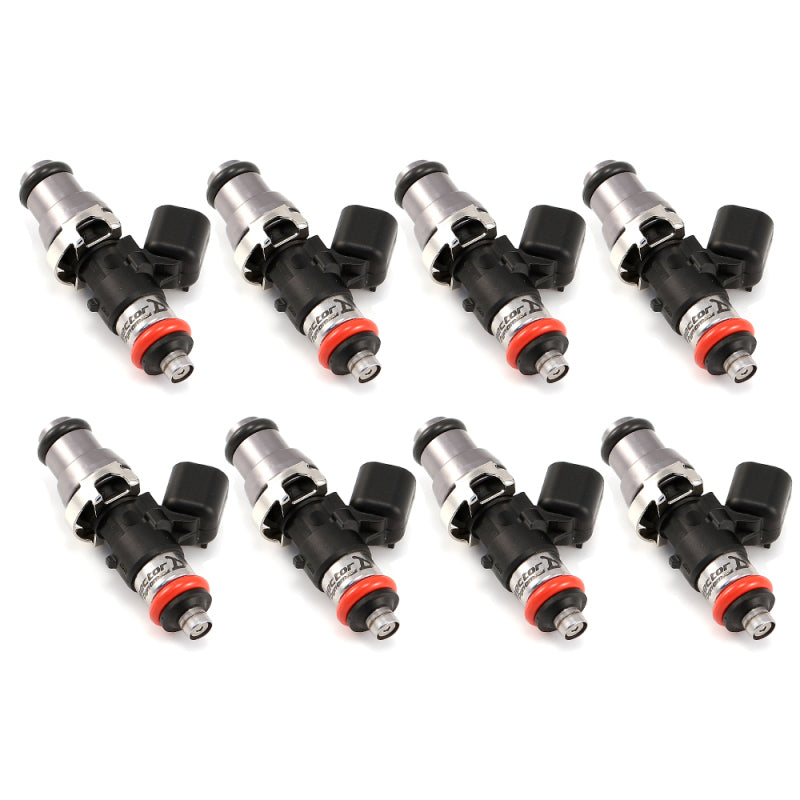 Injector Dynamics 1340cc Injectors-48mm Length - 14mm Grey Top - 15mm (Orange) Low O-Ring (Set of 8) - Black Ops Auto Works