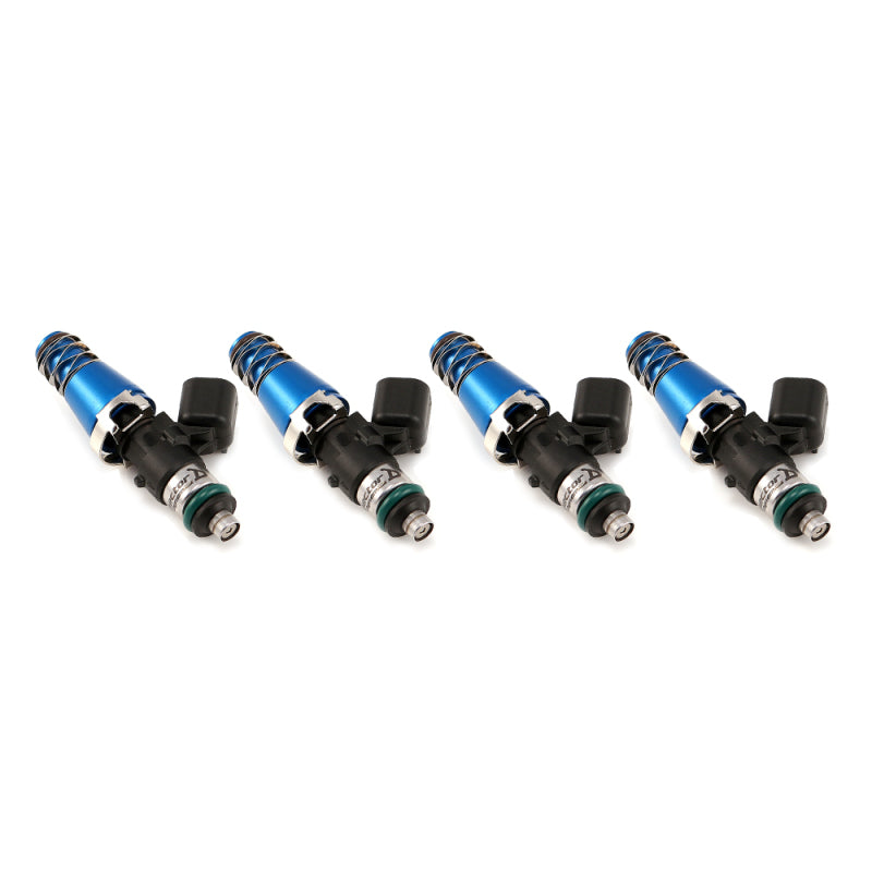 Injector Dynamics 1340cc Injectors - 60mm Length - 11mm Blue Top - 14mm Lower O-Ring (Set of 4) - Black Ops Auto Works