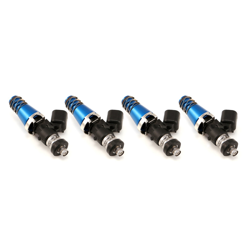 Injector Dynamics 1340cc Injectors - 60mm Length - 11mm Blue Top - Denso Lower Cushion (Set of 4) - Black Ops Auto Works