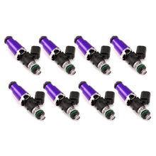 Load image into Gallery viewer, Injector Dynamics 1340cc Injectors - 60mm Length - 14mm Purple Top - 14mm Lower O-Ring (Set of 8) - Black Ops Auto Works