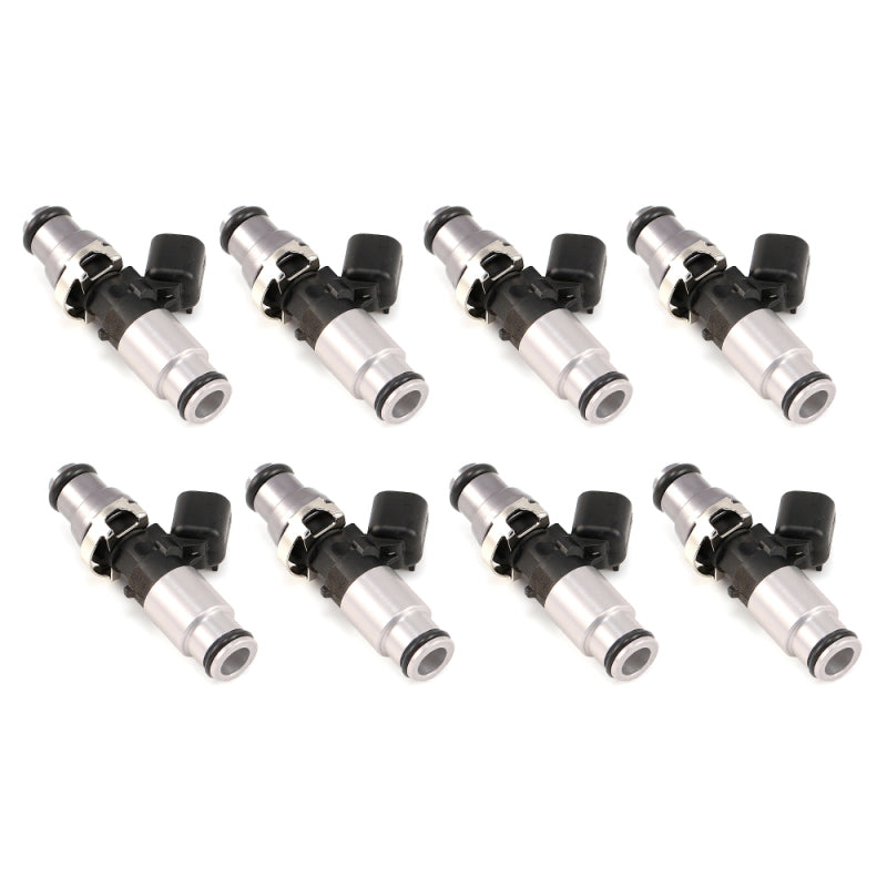 Injector Dynamics 2600-XDS Injectors - 60mm Length - 14mm Top - 14mm Bottom Adapter (Set of 8) - Black Ops Auto Works