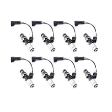 Load image into Gallery viewer, Injector Dynamics ID1050X Injectors 14mm (Grey) Adaptor Top Bottom (Silver) Adaptor (Set of 8) - Black Ops Auto Works