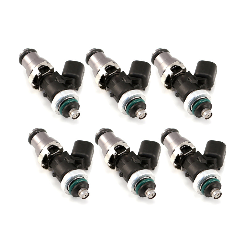 Injector Dynamics ID1050X Injectors 14mm (Grey) Adaptor Top GTR Lower Spacer (Set of 6) - Black Ops Auto Works