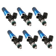 Load image into Gallery viewer, Injector Dynamics Injector Dynamics ID1750-XDS 11mm blue top / 14mm lower O-ring Fuel Injectors (Set of 6)