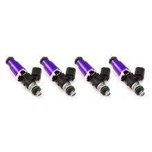 Load image into Gallery viewer, Injector Dynamics Injector Dynamics ID1750-XDS 14mm purple top / 14mm lower O-ring Fuel Injectors (Set of 4)