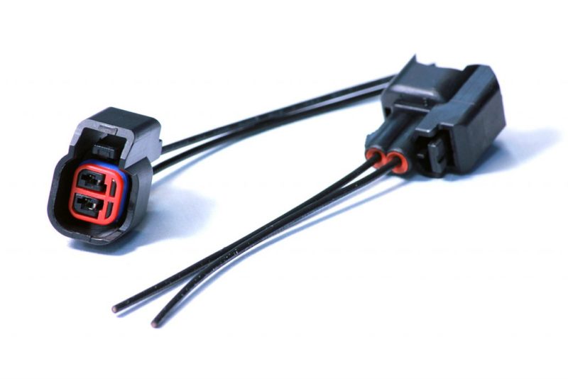 Injector Dynamics Universal Fuel USCAR Injector Female Connector Kit - Pigtail - Black Ops Auto Works