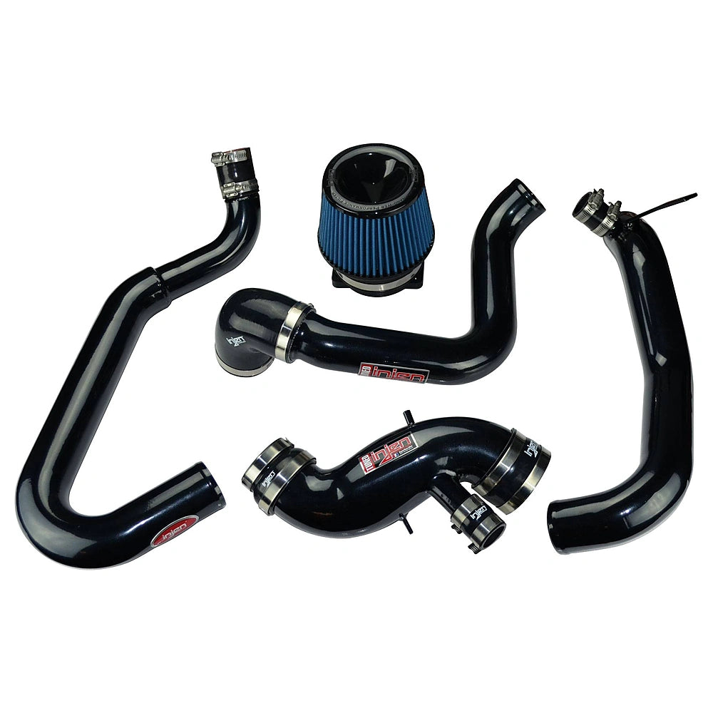Injen 03-06 Evo 8/9/MR Cast Aluminum Intake System w/ Full Intercooler Piping Black Short Ram Intake - Injen SP1898BLK