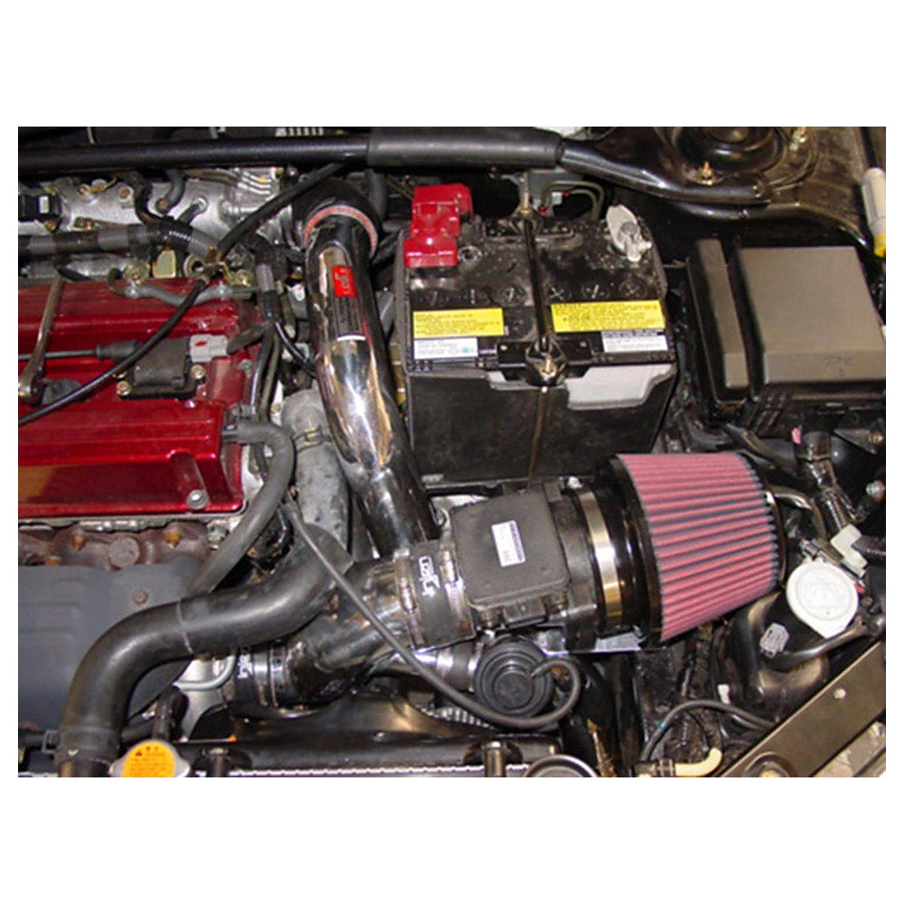 Injen 03-06 Evo 8/9/MR Cast Aluminum Intake System w/ Full Intercooler Piping Black Short Ram Intake - Injen SP1898BLK - view 5