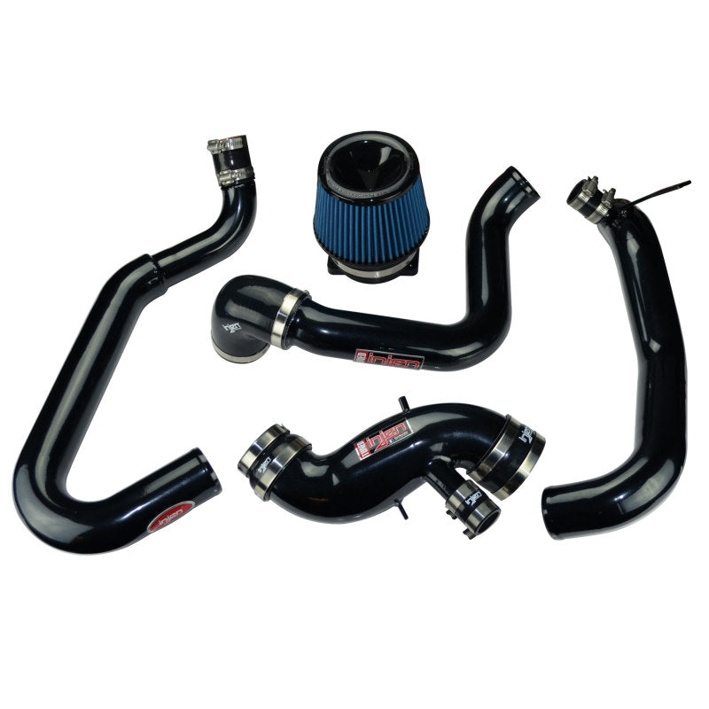 Injen 03-06 Evo 8/9/MR Cast Aluminum Intake System w/ Full Intercooler Piping Black Short Ram Intake - Black Ops Auto Works