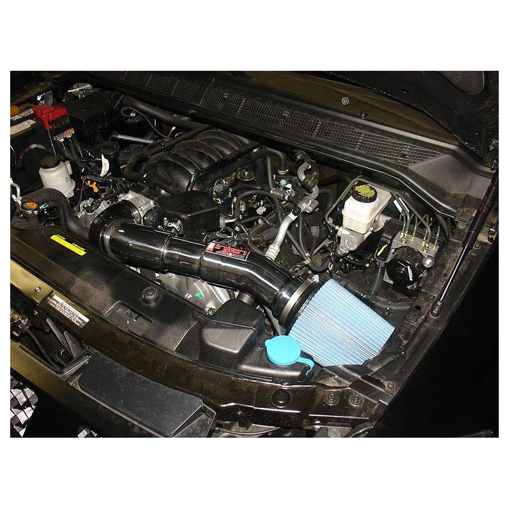 Injen 04-12 Nissan Titan 5.7L V8 Wrinkle Black Short Ram Intake System w/ MR Tech - Injen PF1952WB - view 2