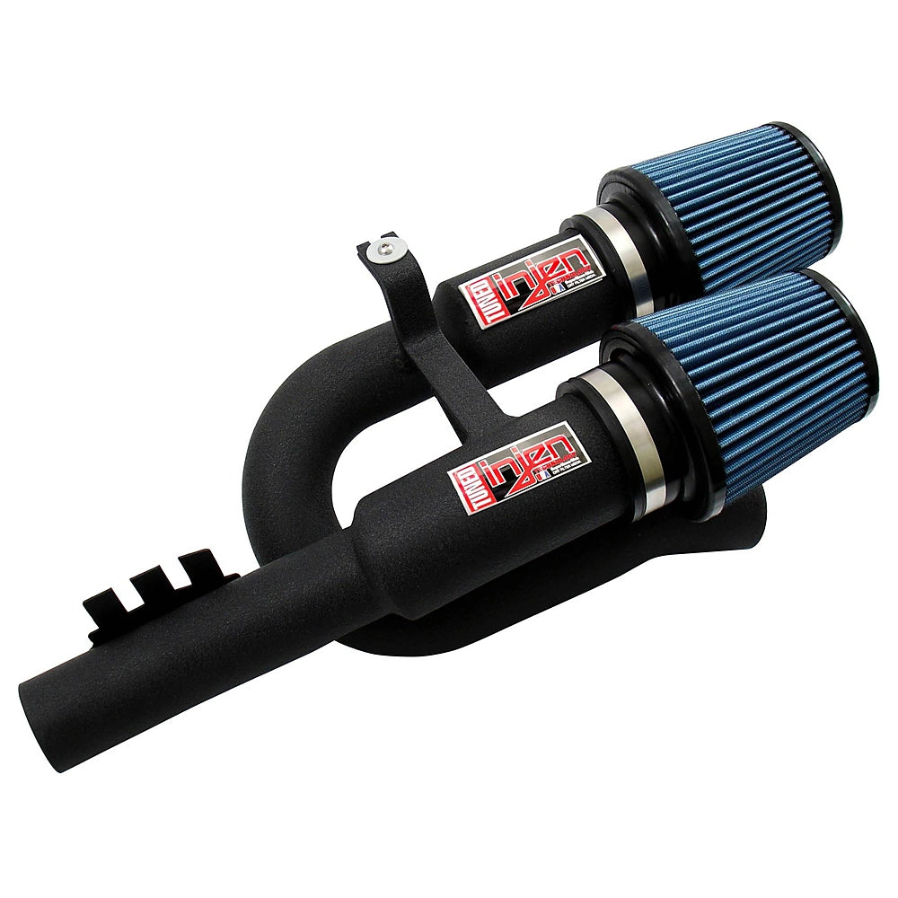 Injen 07-09 335i E92 / 08-09 135i E82 3.0L L6 Twin intake Wrinkle Black Short Ram Intake - Injen SP1125WB