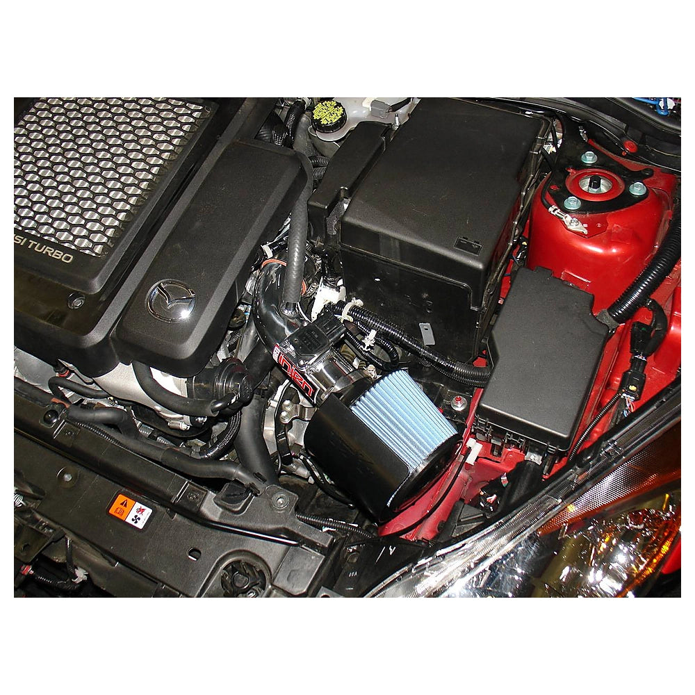 Injen 07-10 MazdaSpeed 3 2.3L 4cyl Turbo Polished Short Ram Intake - Injen SP6063P - view 2