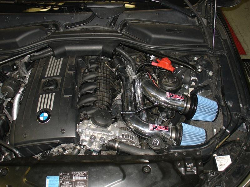 Injen 08-09 535i E60 3.0L L6 Twin intake & AMSOIL Filters Wrinkle Black Short Ram Intake Injen INJSP1130WB