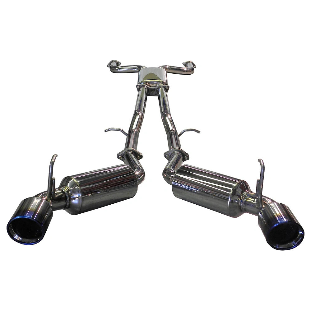Injen 09-20 Nissan 370Z Dual 60mm SS Cat-Back Exhaust w/ Built In Resonated X-Pipe - Injen SES1989TT