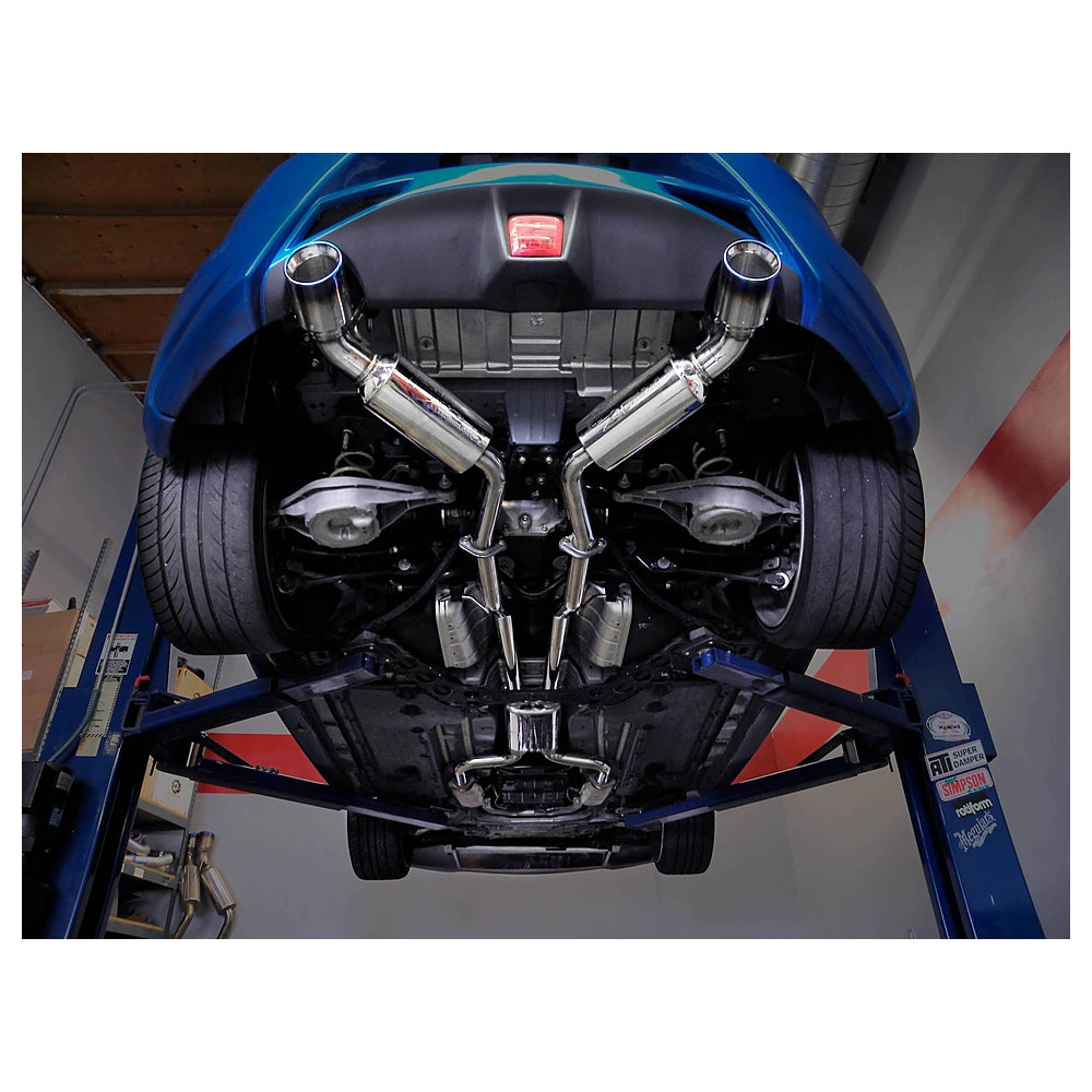 Injen 09-20 Nissan 370Z Dual 60mm SS Cat-Back Exhaust w/ Built In Resonated X-Pipe - Injen SES1989TT - view 2