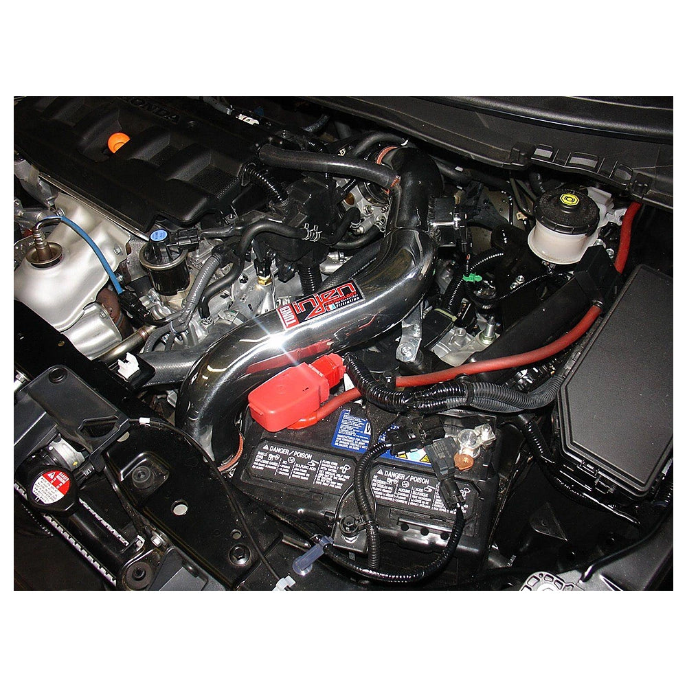 Injen 12-13 Honda Civic Polished Tuned Air Intake w/ MR Tech/Web Nano-Fiber Dry Filter - Injen SP1571P - view 2