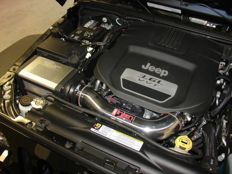 Injen 12-13 Jeep Wrangler JK 3.6L V6 Wrinkle Black Short Ram Intake w/ Power Flow Box Injen INJPF5003WB