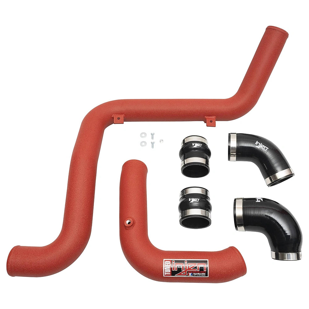 Injen 13-18 Ford Focus ST L4 2.0L Turbo SES Intercooler Pipes Wrinkle Red - Injen SES9002ICPWR - view 2
