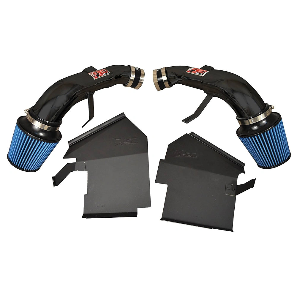 Injen 14 Infiniti Q50 3.7L V6 Black Dual Short Ram Intake w/ MR Techn and Heat Shields - Injen SP1999BLK