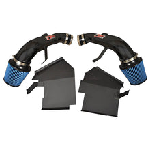 Load image into Gallery viewer, Injen 14 Infiniti Q50 3.7L V6 Black Dual Short Ram Intake w/ MR Techn and Heat Shields - Injen SP1999BLK