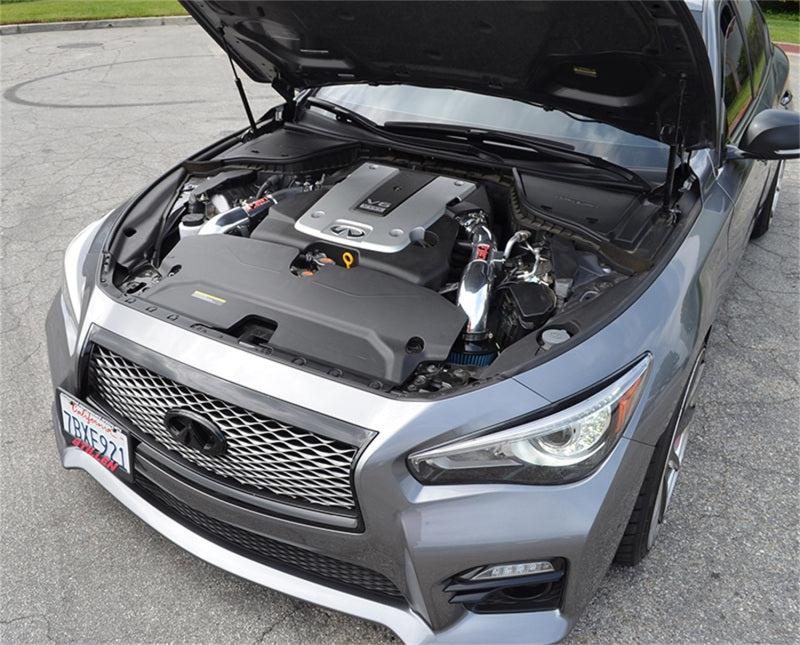 Injen 14 Infiniti Q50 3.7L V6 Polished Dual Short Ram Intake w/ MR Techn and Heat Shields Injen INJSP1999P
