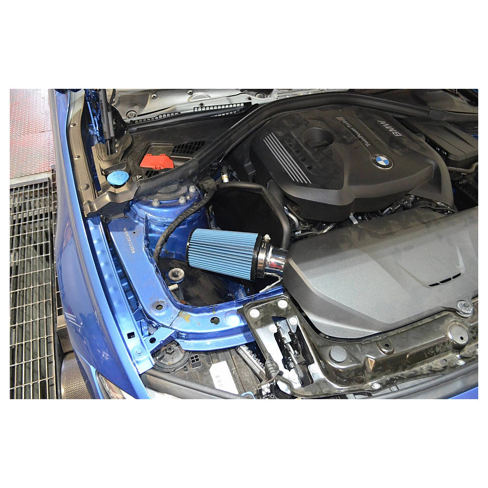 Injen 16-18 BMW 330i B48 2.0L (t) Wrinkle Black Cold Air Intake - Injen SP1123WB - view 6