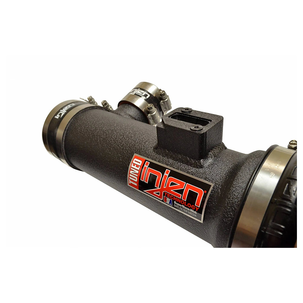 Injen 16-19 Nissan Titan 5.6L Wrinkle Black Power-Flow Air Intake System - Injen PF1953WB - view 3