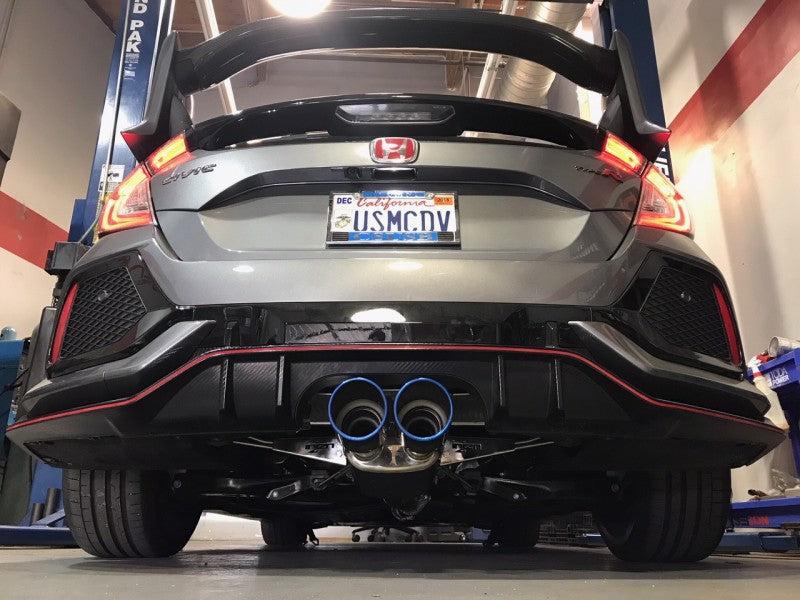 Injen 17-19 Honda Civic Type-R 3in SS Cat-Back Exhaust w/ Dual Burnt Titanium Tips - Black Ops Auto Works