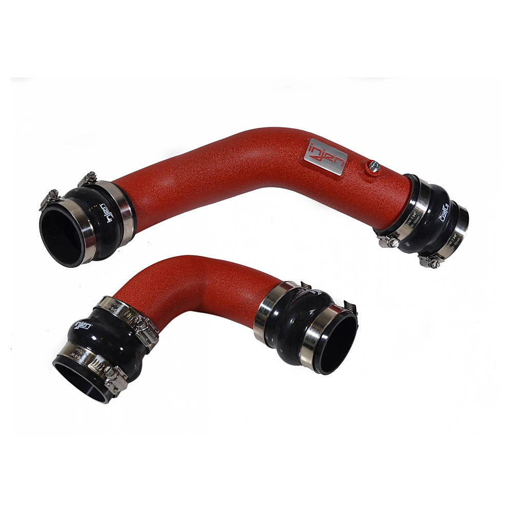 Injen 17-19 Honda Civic Type-R Aluminum Intercooler Piping Kit - Wrinkle Red - Injen SES1582ICPWR