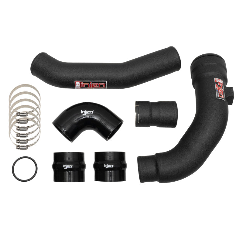 Injen 17-22 Ford F250/F/350/F-450/F-550 V8-6.7L Turbo Diesel Wrinkle Black Intercooler Piping Kit Injen INJSES9004ICPWB