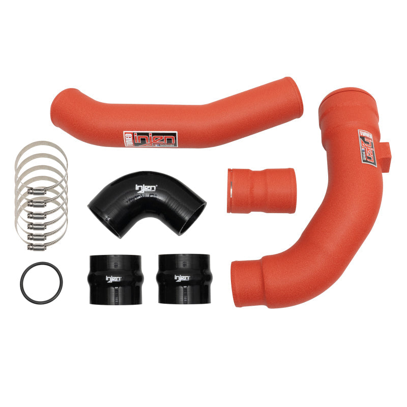 Injen 17-22 Ford F250/F/350/F-450/F-550 V8-6.7L Turbo Diesel Wrinkle Red Intercooler Piping Kit Injen INJSES9004ICPWR
